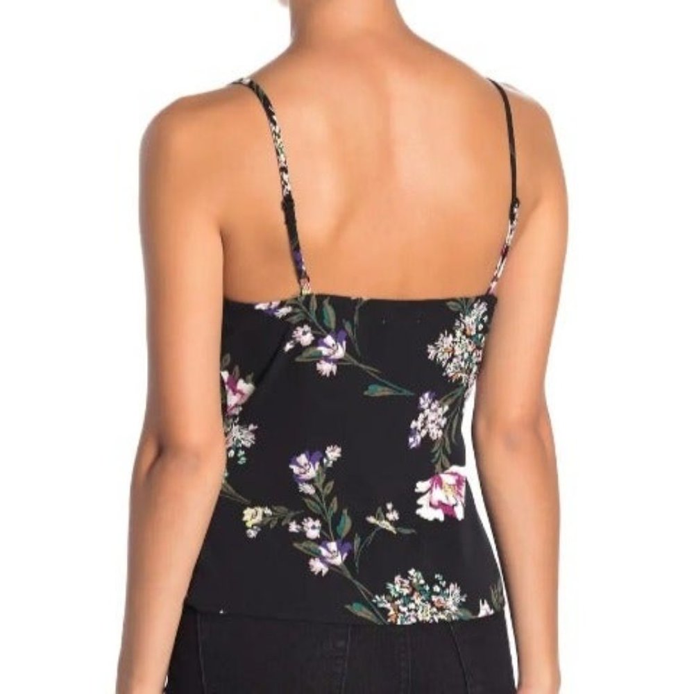 LOVE, FIRE floral print tank top black Sz M - Picture 2 of 8